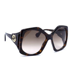 NEW GUCCI GG0634O 003 BROWN AUTHENTIC EYEGLASSES FRAME RX 55-14